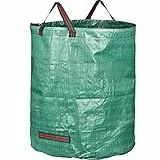GardenMate 1X 272l Gartensack Laubsack Gartenabfallsack stabil - Gartensäcke für Gartenabfälle - Laubsäcke Rasenschnitt - Grünschnittsäcke faltbar, groß, robust aus Polypropylen-Gewebe 150GSM