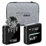 MyStudio Wireless MIC UNO • Mikrofon-Set mit Lavalier-Ansteckmikrofon • Schnurlos • Kompatibel mit Smartphones und Kameras • Hartschalen-Tasche im Lieferumfang