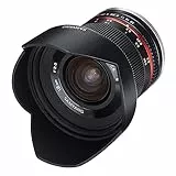 Samyang 12mm F2.0 MFT schwarz - Weitwinkel Festbrennweite für Micro Four Thirds Anschluss, manueller Fokus, für APS-C Kamera Olympus OM-D E-M1 III, Pen E PL10, OM-D E-M5 III, Panasonic Lumix DC-G91