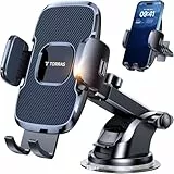 TORRAS 2026 【Stärkste Saugkraft und ultra-langlebig】 Handyhalter für Ihr Auto, 【Patent- und Sicherheitszertifikate】 KFZ-Handyhalterung für Armaturenbrett, Windschutzscheibe, Lüftungsschlitz für iPhone