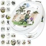 Looprints WC-Sitz mit Absenkautomatik, für Nachbarn (Gartenarbeit), Badezimmer und Heimdekoration, Geschenk zum Einzug, lustiger Toilettensitz für Damen und Herren, Gartenliebhaber in Grün