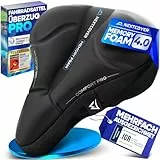 NEXTCOVER® Fahrradsattel Überzug CoverPro mit [Memory Foam 4.0] - Ergonomischer Gel Sattelbezug Fahrrad - Sattelüberzug gepolstert I Fahrradsitz Polster für Damen & Herren City