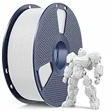 SUNLU PETG Filament 1.75 mm, Hochfestes 3D Drucker Filament PETG, Unübertroffene Haltbarkeit und Flexibilität, 3D Druckfilament 1,75 mm, Passt für die meisten FDM 3D-Drucker, 1kg Spule, petg Weiß