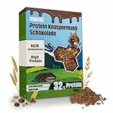 mucki Protein Knuspermüsli mit Schokolade 360g Single Pack – Hochwertiges Protein Müsli ohne Zucker – Proteinreiches Schokomüsli mit 32% Proteingehalt, Haferflocken, Sojacrispies und Ballaststoffen