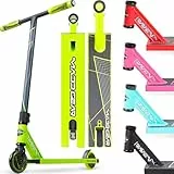 Madd Gear MG1 Raven Series Complete Trick-Scooter – Stunt-Scooter aus Flugzeugaluminium für Kinder ab 5 Jahren – Bester Profi-Scooter für Anfänger, Jungen und Mädchen (grün/schwarz)