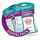 Compeed Herpesbläschen Patch Doppelpack - mit Applikator – für beschleunigte Wundenheilung – gegen Herpes im Gesicht, 30 Patches