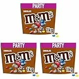 M&M'S Chocolate Großpackung Schokolade, Ramadan Geschenke, Schokolinsen, Party-Mix (1 x 1kg) (Packung mit 3)