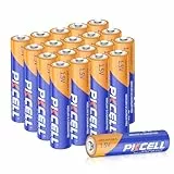 PKCELL Batterien AAA, 1.5V Einwegbatterie LR03 Alkaline Batterie für Tastaturen Mäuse Fernbedienungen,10-Jahres-Haltbarkeit,20 Stück