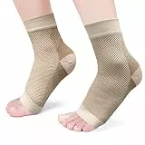 KUDLE Damen Herren Knöchel Kompressionssocken - Offene Zehen Orthopädische Kompressionsstrümpfe Knöchelstütze für Laufen, Sport, Fitnessstudio, Radfahren