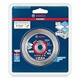 Bosch 1x EXPERT HardCeramic 76-mm-Diamanttrennscheiben (für Harte Fliesen, Harter Stein, Ø 76 mm, Professional Zubehör Mini-Winkelschleifer)