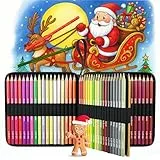 Zenacolor - 72 Buntstifte für Erwachsene, Transporttasche, 72 Professionelle Buntstifte, Buch zum Ausmalen für Kinder und Mandala, Erwachsene – Set Buntstifte