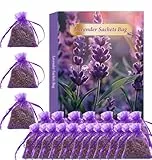 20 Stück Lavendel Duftsäckchen für Kleiderschränke, Lavendelsäckchen mit duftendem Lavendel als Duftsäckchen Echter Getrocknetem Lavendelsäckchen, Kleidermotten Bekämpfen, Mottenschutz für Schrank