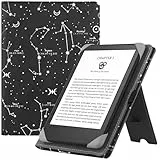 HGWALP Universal Hülle für Alle 6 Zoll eReaders, Folio Ständer Hülle mit Handschlaufe Kompatibel mit 6 Zoll Kindle Paperwhite/Kobo/Tolino/Pocketook/Sony E-Book Reader-Sternbild