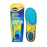 Scholl GelActiv Herrenschuheinlagen für lässige Schuhe - Erhöhter Komfort durch Memory-Schaum und GelWave-Technologie den ganzen Tag, Größe 40-46,5