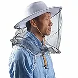 ZffXH Moskitonetz Hut Fischerhut Bienenzucht Imker Schleier Hüte Fliegen Käfer Schleier Haube