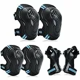YooxArmor Knieschoner Kinder 6er Set,Schoner Inliner Kinder mit Ellenbogenschützer Handgelenkschoner für Jungen & Mädchen 3-8 Jahre,Schutzausrüstung Protektoren für Fahrrad Skateboard Rollschuhe