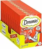 Dreamies Katzenleckerlis Creamy Snacks mit Huhn – köstlich cremiger Geschmack – 44 Portionsbeutel (11 x 4 x 10g)