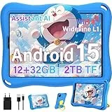 SUAAT 2026 Tablet 9 Zoll Android 15 Octa Core Tablet mit 32 GB ROM + 2 TB TF | 5G + 2,4G WiFi |GMS| Bluetooth 5.0 |8 MP + 5 MP | 1340 * 800 | Octa-Core |Tablet mit Eva Case, Blau