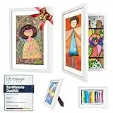Ciscle Bilderrahmen Kinderzeichnungen, 2 Stück A4 Befüllba Kunstfotorahmen Kinder, Frontöffnung Kunstwerke, Ideal für , Kunstprojekte, Schule, Zuhause (Weiß)