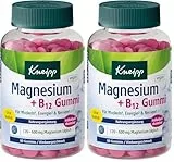 Kneipp Magnesium + B12 Gummies - Citratqualität - Für Muskeln, Energie und Nerven - vegan - 60 Stück (Packung mit 2)