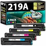 Smart Ink Kompatibel 219A Toner Mit Chip (Schwarz Cyan Magenta Gelb) für HP 219A HP 219X als Ersatz für HP Color LaserJet Pro MFP 3302fdwg Toner MFP 3302fdw 3302fdn 3202dn 3202dw 3302sdwg 3202dwe