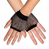 Boland - Handschuhe New York, Netzhandschuhe, Stulpen, 80er Jahre, dehnbar, Kostüme, Karneval, Mottoparty