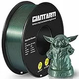 GIANTARM Filament 1.75 PLA, Filament 1.75 mm PLA, Filament-3D-Druckmaterialien, 1 kg, 1 Spule, Silk Dunkelgrün