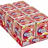 Extra Refreshers Kaugummi zuckerfrei, Strawberry Lemon Gum, 6 x 35 Dragees, Großpackung Chewing Gum, Xylitol Kaugummi ohne Zucker (210 Dragees)