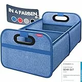 HELDENWERK Kofferraumtasche faltbar mit Anti-Rutsch-Klett - Kofferraum-Organizer, Auto Faltbox, Einkaufstasche - verstärkt und stabil