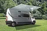 BRUNNER Deflector Square Sonnensegel, Sonnenschutz für Wohnwagen, Wohnwagen, Wohnmobil, Lieferwagen, Kleinbusse und Van, Befestigungszubehör und 2 Stangen im Lieferumfang enthalten, 360 x 360 cm