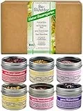 direct&friendly Bio Kleiner Bauerngarten Geschenkset Blütenbar mit 6 verschiedenen Bio Blüten