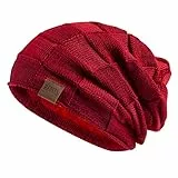 REDESS Beanie Mütze für Herren und Damen Winter Warme Mützen Stricken Slouchy Thick Skull Cap