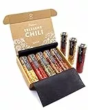 TIMBER TASTE® Scharfes Chili Gewürze Geschenkset Frauen & Männer [BIS 700000 SCOVILLE] - 5 handverlesene Chilis - Chili Gewürze Set Geschenk für Sie - Besonderes Geschenk für Erwachsene zum Geburtstag