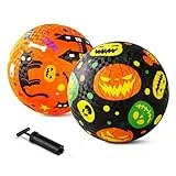 INPODAK 2Pack Spielplatz Bälle 21.5cm Spielball Gummi Ball Kinder ab 3 Jahre Rutschfestes Kickerball Set mit Pumpe Indoor Outdoor Garten Spielball Ostergeschenke zum Geburtstag für Jungen und Mädchen