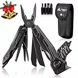 Freelander 21 in 1 Faltbares Multitool Werkzeug - Zange Mit Taschenmesser, Säge, Schraubendreher Bits - Camping Ausrüstung Mit Nylontasche für Outdoor, Geschenk für Männer