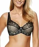 Gorteks - Scarlet/B3 - halb gepolsterter BH, eleganter und sexy Spitzen-BH. Bequeme Unterwäsche für Frauen. Gesunde und schöne Brüste. Schönheit und Mode(Schwarz, 85D)