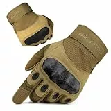 FREE SOLDIER Outdoor Handschuhe Herren Taktische Trainings Motorradhandschuhe Kletter Tactical Handschuhe Vollfinger Handschuhe Gilt für Radfahren Airsoft Militär Paintball (L,Sandfarbe)