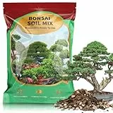 GOTVUGE Bonsai-Erde-Mischung 4L, gebrauchsfertige Aussaaterde für Bonsaibäume und Zimmerpflanzen, bestehend aus Akadama, Lavagestein, Bims, Rinde
