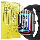 Blueshaweu Schutzfolie Kompatibel für TUYOMA Smartwatch 1,91 Zoll LW76, HD klar Flexible TPU Displayschutzfolie [6 Stück] für TUYOMA Smartwatch LW76 (transparent)