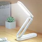Nizirioo Schreibtischlampe LED Kabellos Faltbar Tischlampe Dimmbare Tischleuchte mit 3 Helligkeitsstufen Augenschonende Tischlampen Leselampe USB Wiederaufladbare Touch-Steuerung Nachttischlampe