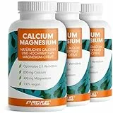 Calcium & Magnesium 540 Kapseln- hochdosiert mit 800 mg Calcium + 400 mg Magnesium pro Tag - hohe Bioverfügbarkeit durch natürliches Calcium aus Rotalgen und Magnesium-Citrat - laborgeprüft & vegan