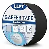 LLPT Panzertape | Schwarzes Hochleistungs-Gaffing-Klebeband | Matt nicht reflektierend leicht abreißbar rückstandsfrei | für Kabelfotografie (PGT515P1BK) | 50 mm x 15 m