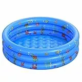 Aufblasbarer Pool, Aufblasbares Planschbecken, Kinderpool,Kinder Planschbecken,Schwimmbecken,Aufblasbare Pool,Aufblasbarer Kinderpool,Babypool,3 Rollen Durchmesser 100 cm Höhe 35 cm