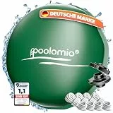 poolomio® Poolkissen Rund 4m (Pools 400-550 cm) | Poolkissen Winter XXL Ø 400 cm Luftkissen 420 g/m² | Winterkissen Poolabdeckung | Frost- & Chlorbeständig | Pool Kissen inkl. Seil & Reparaturset