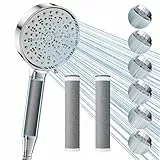 Cobbe Filter Duschkopf mit Schlauch, Handbrause mit 3 Carbon Duschfilter, Duschbrause mit 6 Strahlarten, Hochdruck Sparduschkopf mit Filter Gegen Kalk für Hartes Wasser, 99% des Chlors entfernen