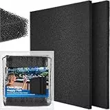 Borlech Aquarium-Filterschwamm-Pad, Filtermedien-Schaumstoffschwämme, Filterzubehör für Aquarien und Teiche (47 x 47 x 2 cm, 35 PPI, 2 Stück)