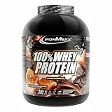 IronMaxx 100% Whey Protein Pulver 2350g - Dark Cookie Salted Caramel | Cremiger Eiweißshake mit BCAAs & EAAs | High Protein, Low Carb & zuckerarm | Ideal für Muskelaufbau, Diät & Fitness