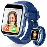 SWGOTA Smartwatch Kinder mit Videoanruf & GPS, Kinderuhr mit 5 Sportmodi, 820 mAh Hochkapazitätsakku, IP68 Kids Smartwatch Geschenke 4-12 Jahren (Blau)