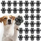28 Stück Pfotenschutz für Hunde, Anti-Rutsch Selbstklebende Silikon-Gel Hundeschuhe Hund Pfote Protector, Schutz vor Verbrühungen rutschfest Hund Schuhe für ältere und kranke Hunde (XL)