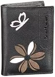 Bruno Banani Butterfly_2 W 320.823, Damen Portemonnaies, Schwarz (black/multi), 10x14x3 cm (B x H x T)
